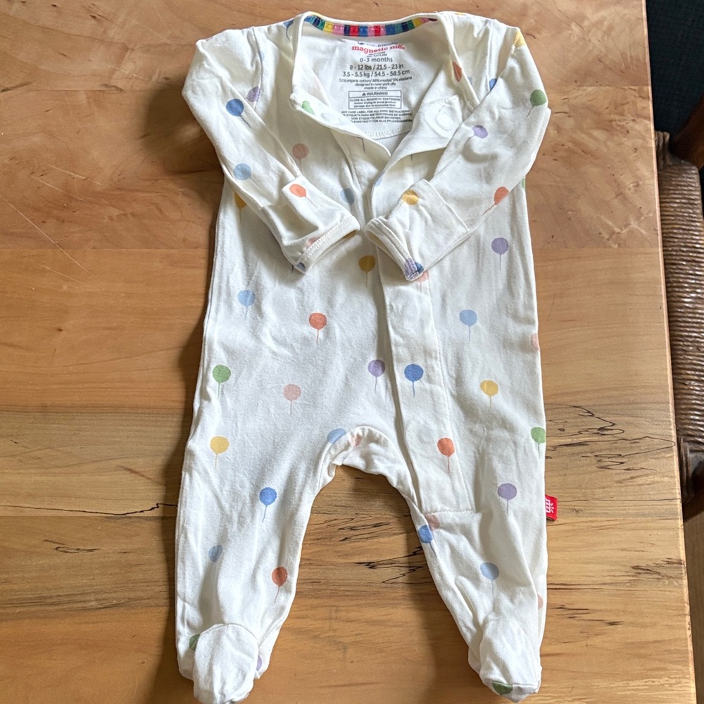 Magnetic Me 0-3 mo Balloon Onesie